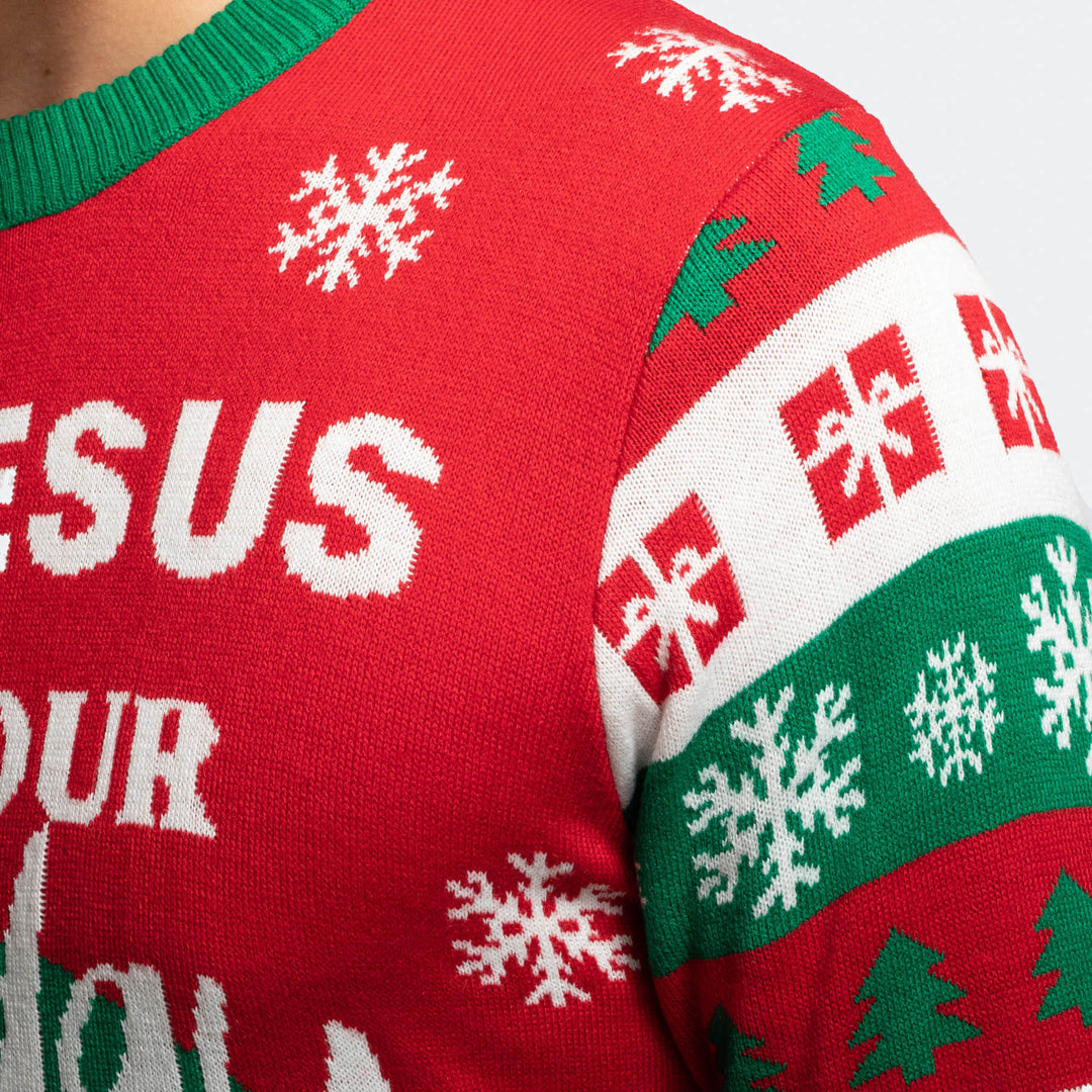 Go Jesus, it´s Your Birthday! Weihnachtspullover Herren