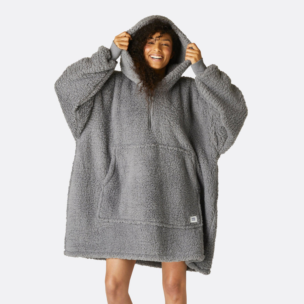 Grauer Sherpa HappyHoodie