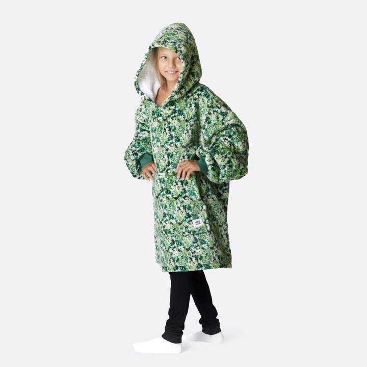 Grüner Camouflage HappyHoodie Kinder