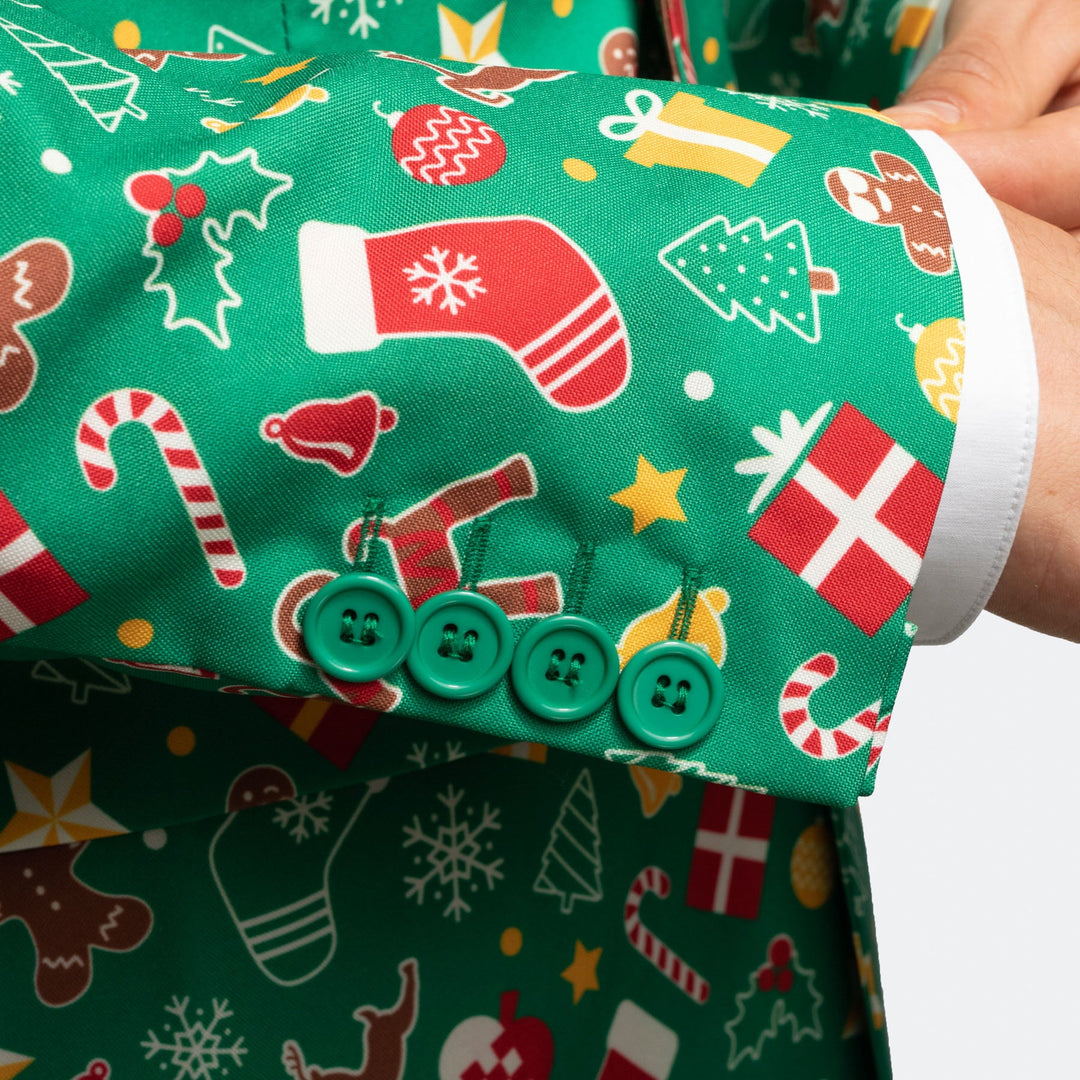 Grüner Weihnachtsblazer