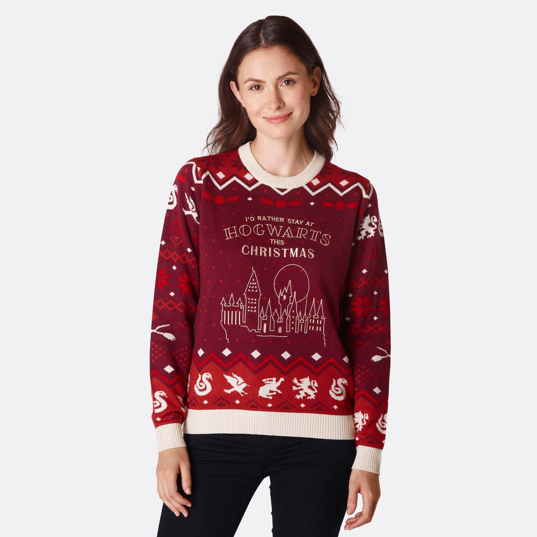 Hogwarts Weihnachtspullover Damen