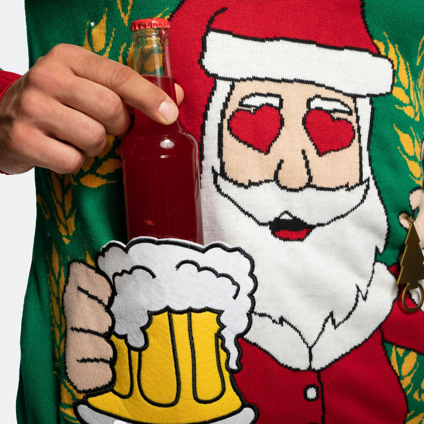Hol Mir Mal Ein Bier Weihnachtspullover Damen