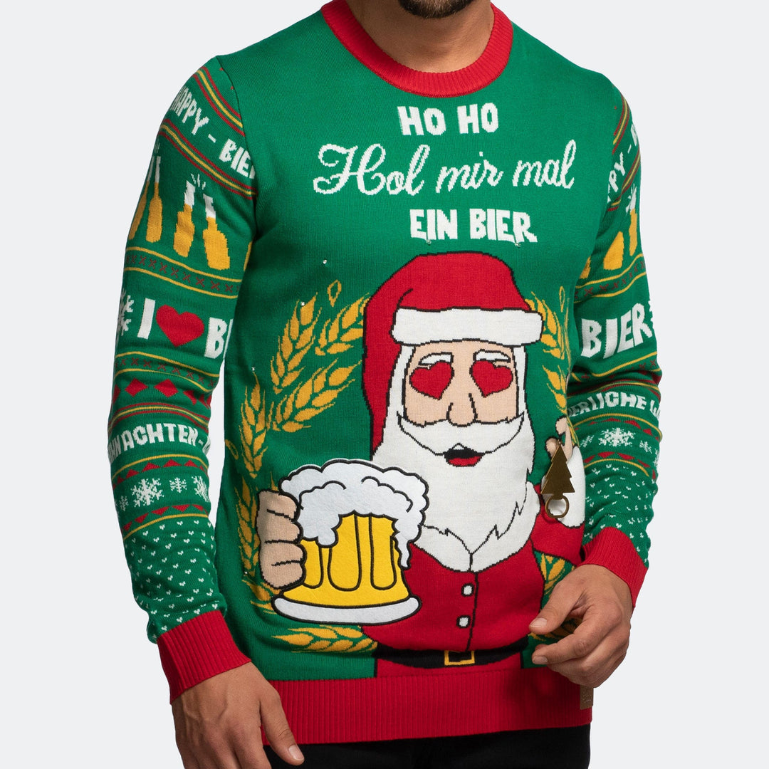 Hol Mir Mal Ein Bier Weihnachtspullover Herren