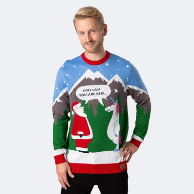 Holy Crap Weihnachtspullover Herren
