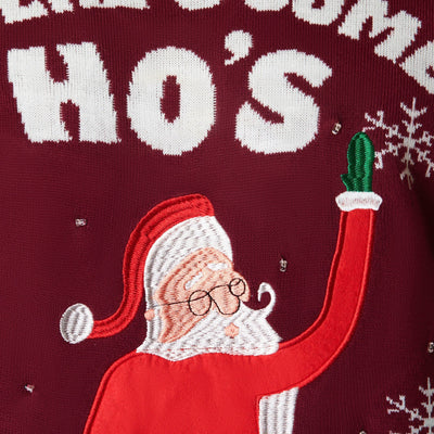 Ho's In This House Weihnachtspullover Damen