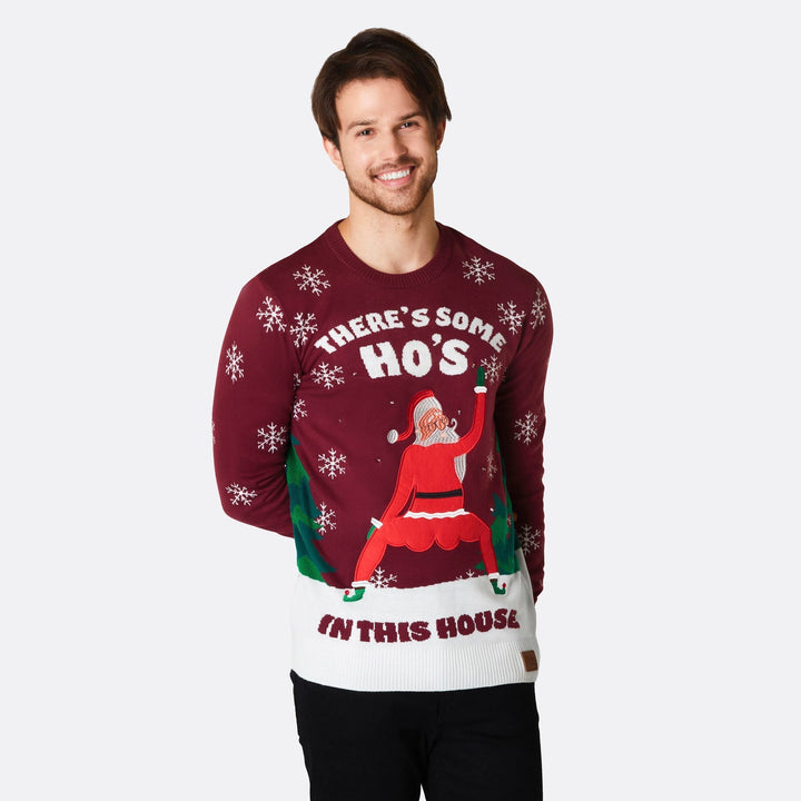 Ho's In This House Weihnachtspullover Herren