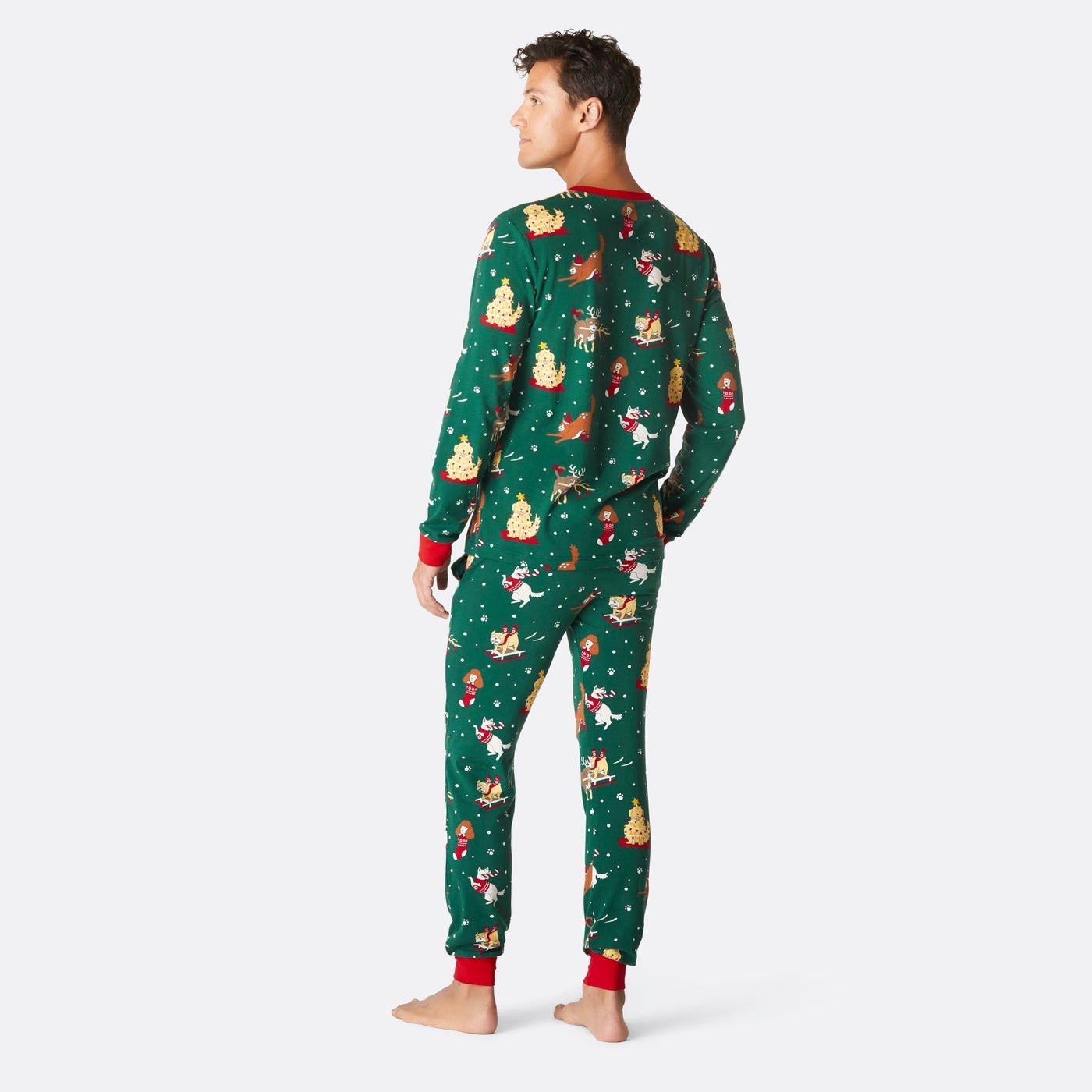 Hunde Weihnachtspyjama Herren