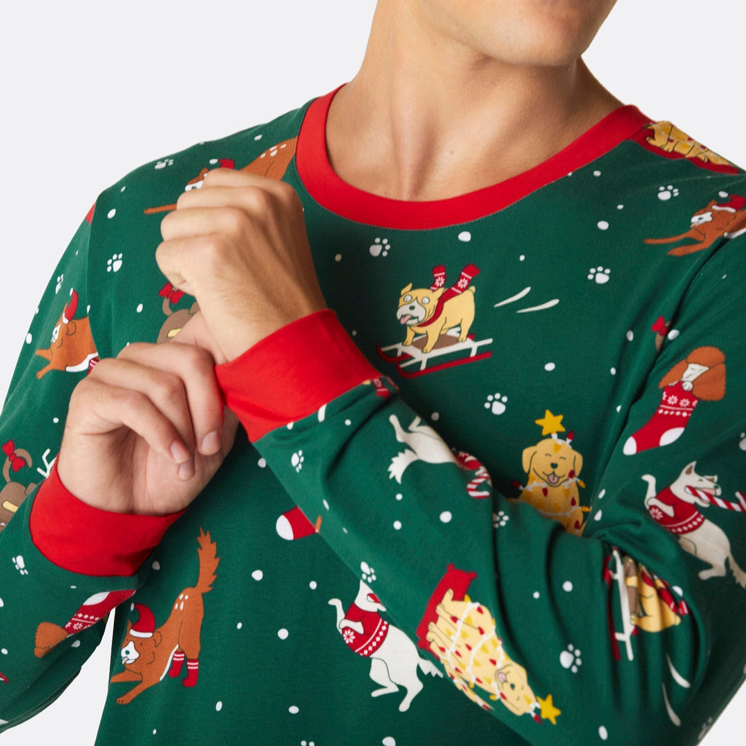 Hunde Weihnachtspyjama Herren