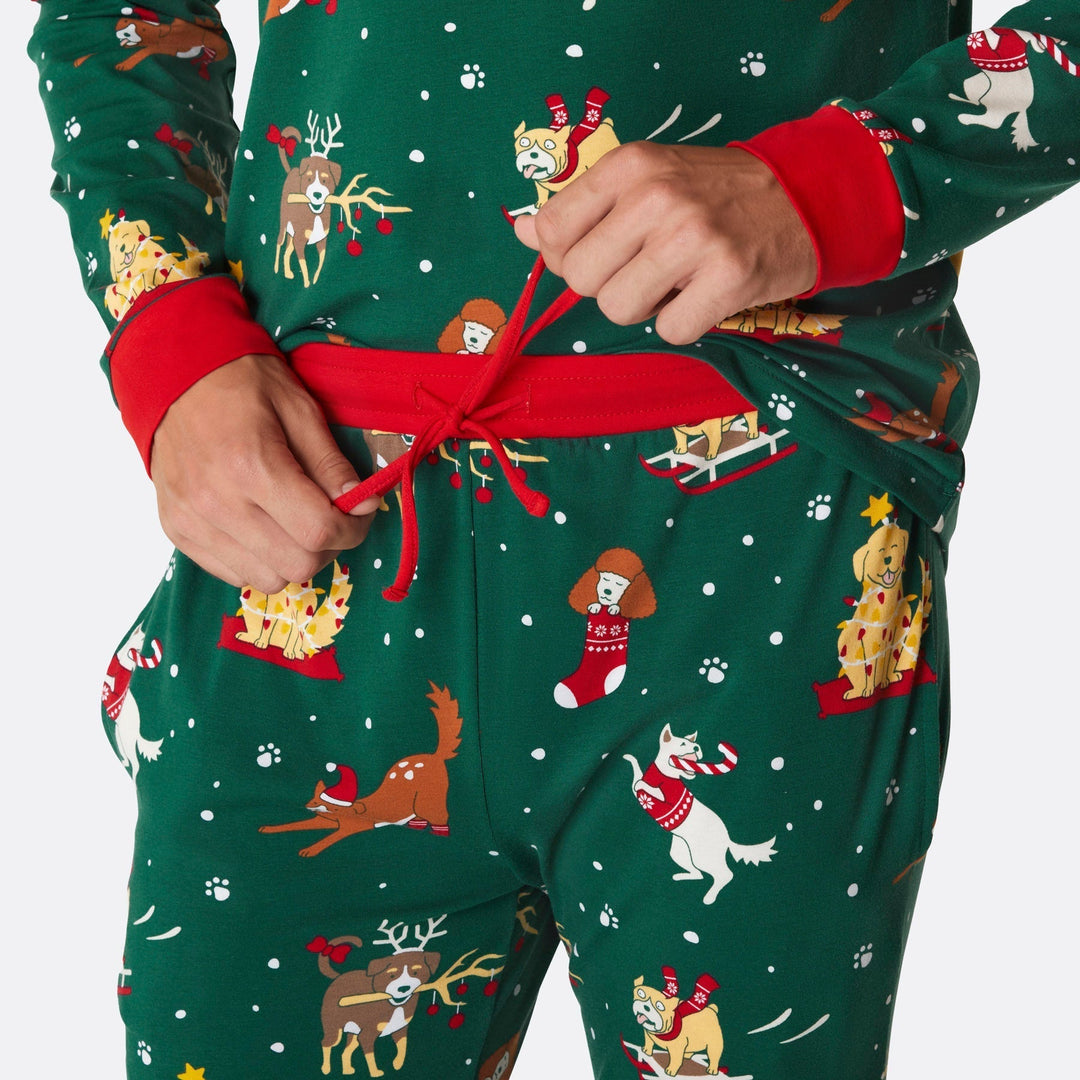 Hunde Weihnachtspyjama Herren