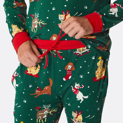 Hunde Weihnachtspyjama Herren