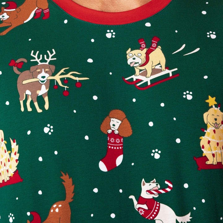 Hunde Weihnachtspyjama Kinder