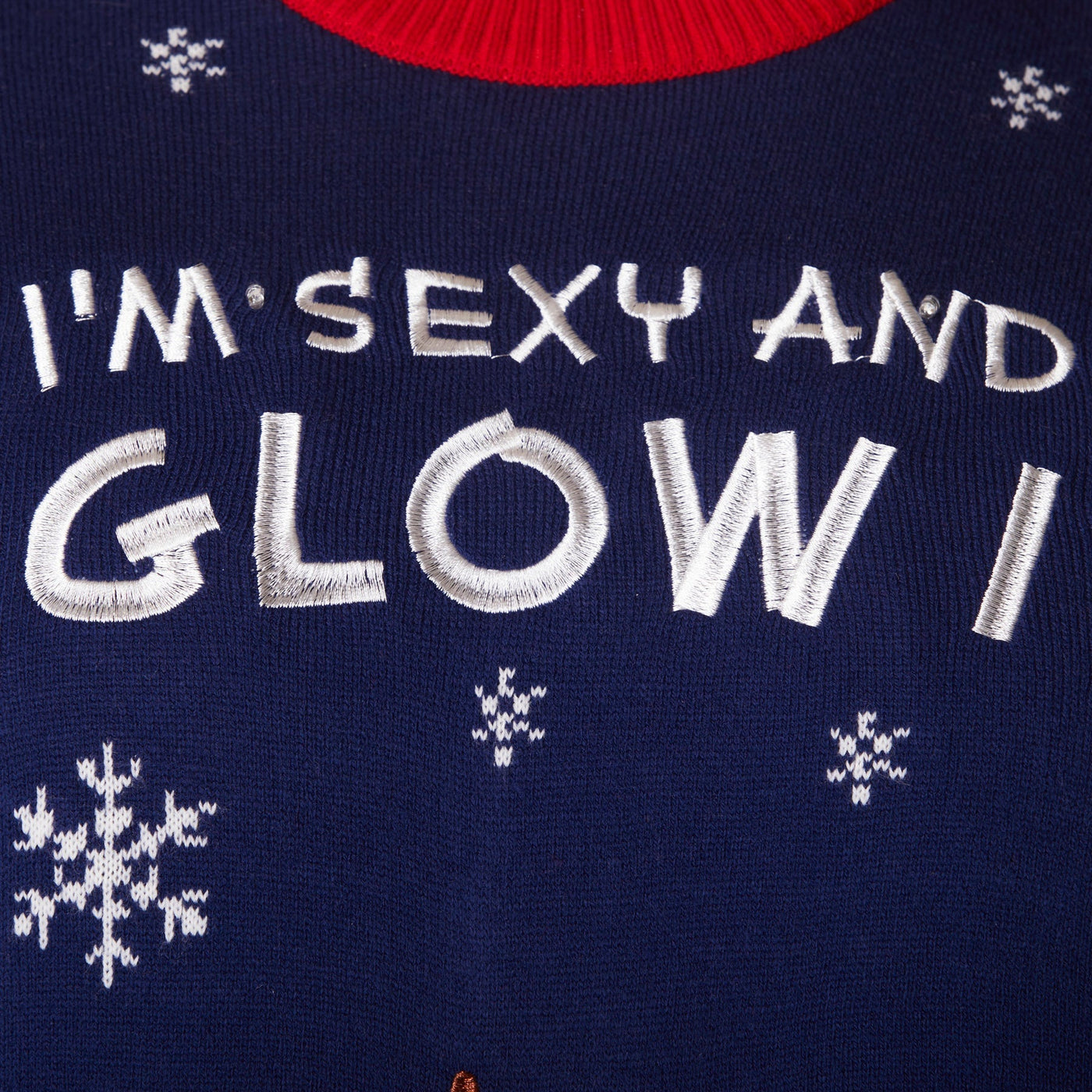I'm Sexy And I Glow It Weihnachtspullover Damen