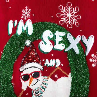I'm Sexy And I Snow It Weihnachtspullover Damen