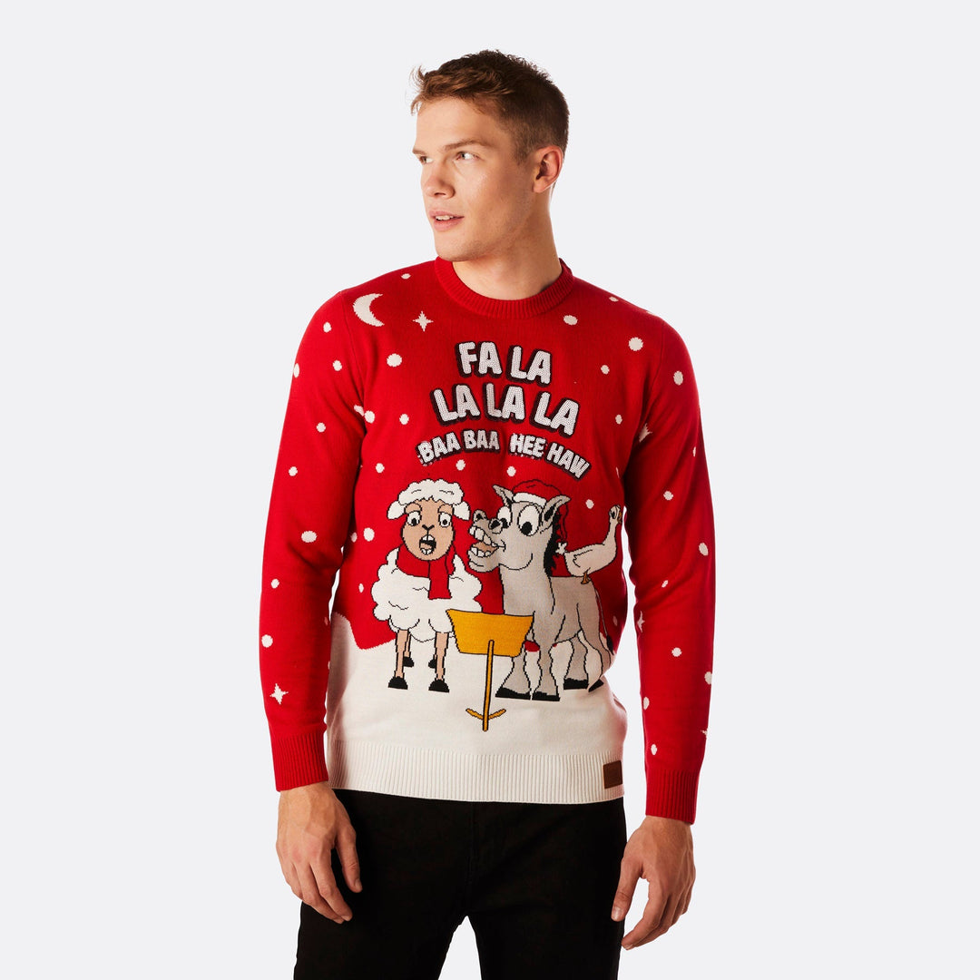 Baa Baa Weihnachtspullover Herren