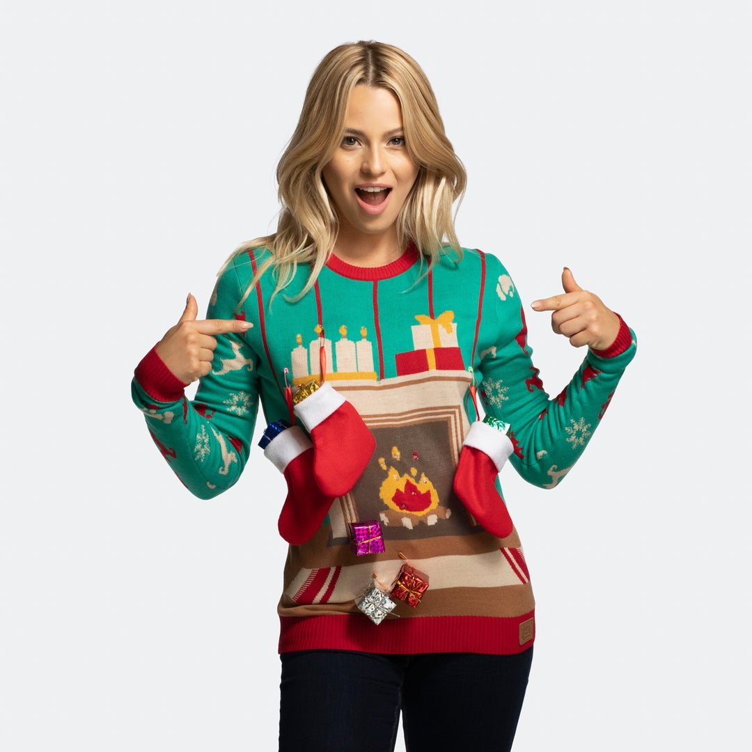 Weihnachts T-Shirt Damen – Mit Schneeflocken & Weihnachtsbaum, Kurzärmelig, Lässiger Fit