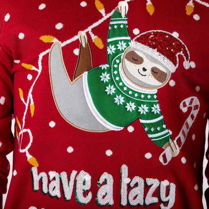 Lazy Weihnachtspullover Damen