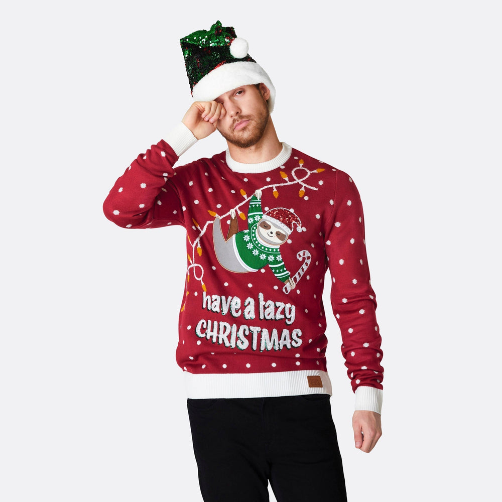 Lazy Weihnachtspullover Herren