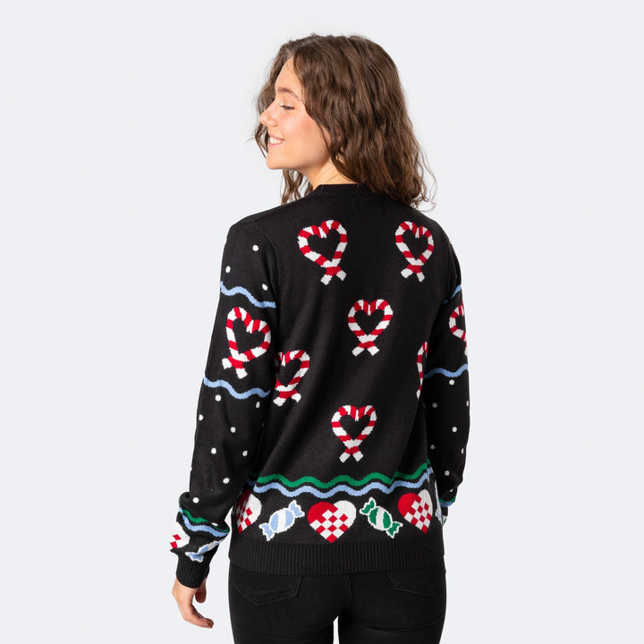Lebkuchenmännchen Weihnachtspullover Damen