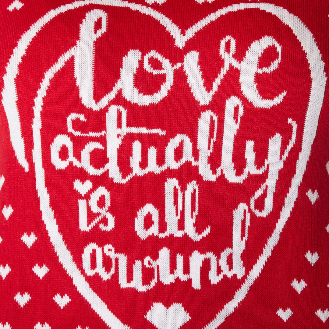 Love Actually Is All Around Weihnachtspullover Herren