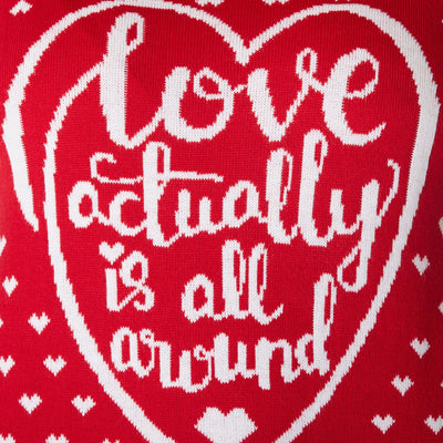Love Actually Is All Around Weihnachtspullover Herren