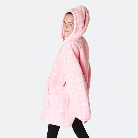 Pinke Sterne HappyHoodie Kinder