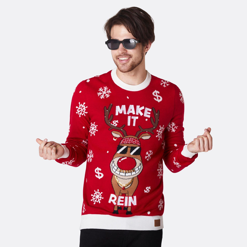 Make It Rein Weihnachtspullover Herren