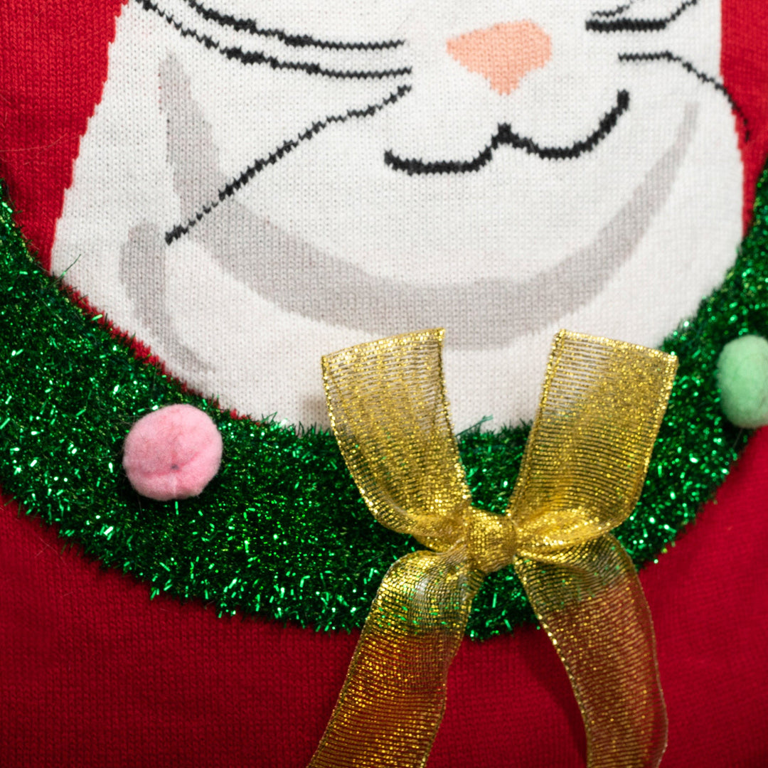 Meowy Christmas Weihnachtspullover Damen