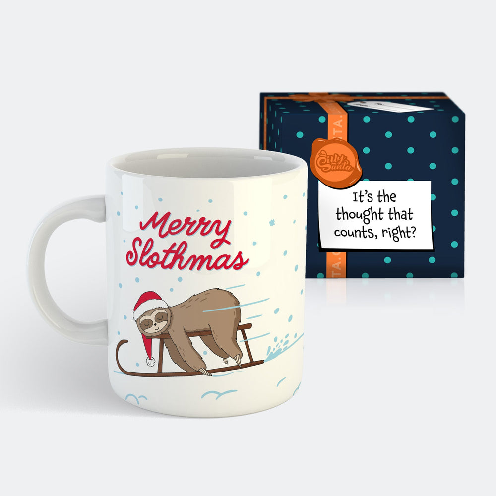Merry Slothmas Tasse