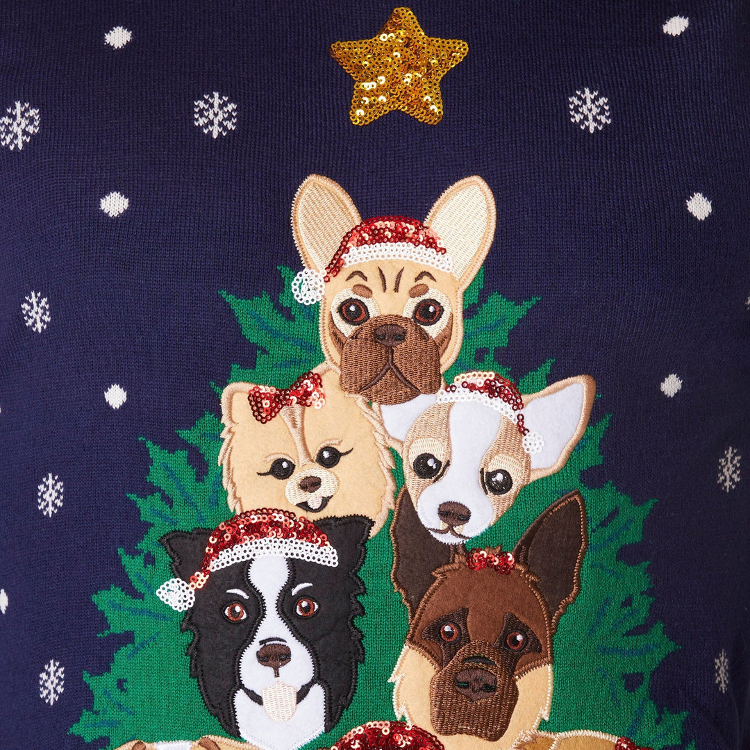 Merry Woofmas Weihnachtspullover Herren