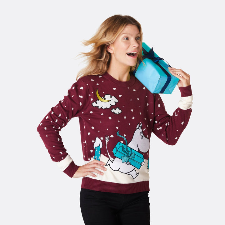 Mumintroll Weihnachtspullover Damen