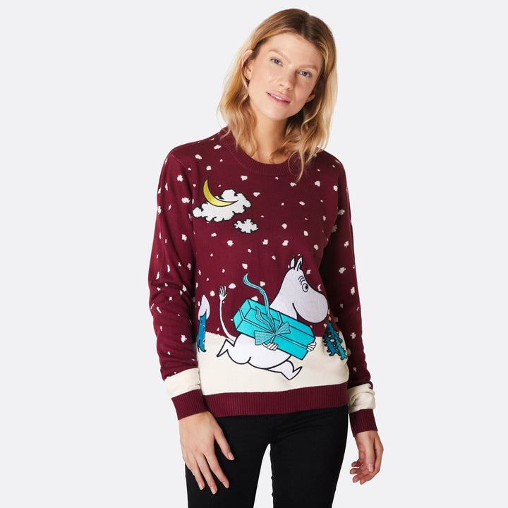 Mumintroll Weihnachtspullover Damen