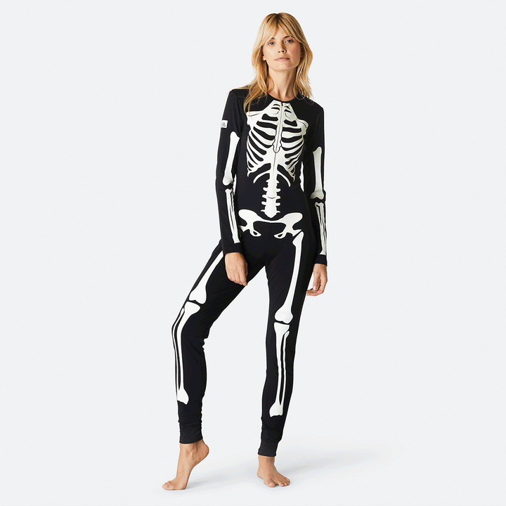 Skelett Halloween Bodysuit Damen