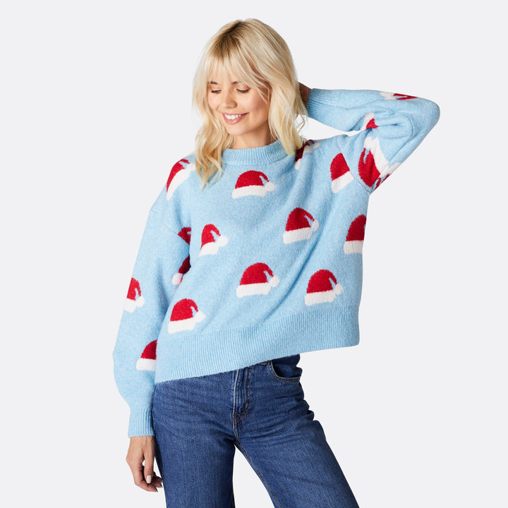 Weihnachtsmütze Oversized Weihnachtspullover Damen