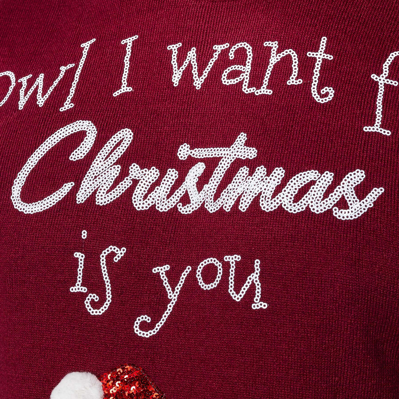 Owl I Want Weihnachtspullover Kinder
