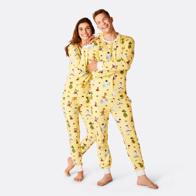 Gelber Mumins Pyjama Damen