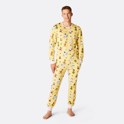 Gelber Mumins Pyjama Herren