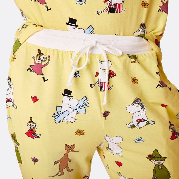 Gelber Mumins Pyjama Damen