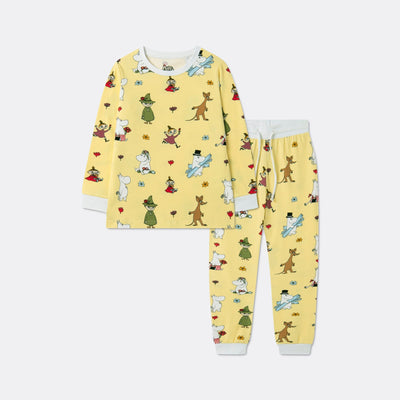 Gelber Mumins Pyjama Kinder