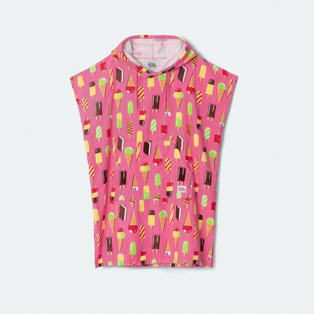 Pinke Eiscreme Badeponcho