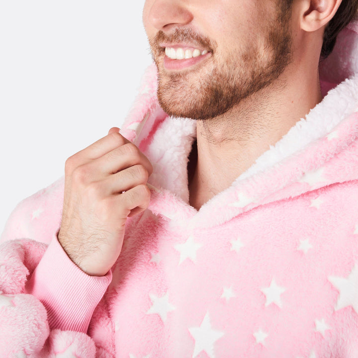 Pinke Sterne HappyHoodie