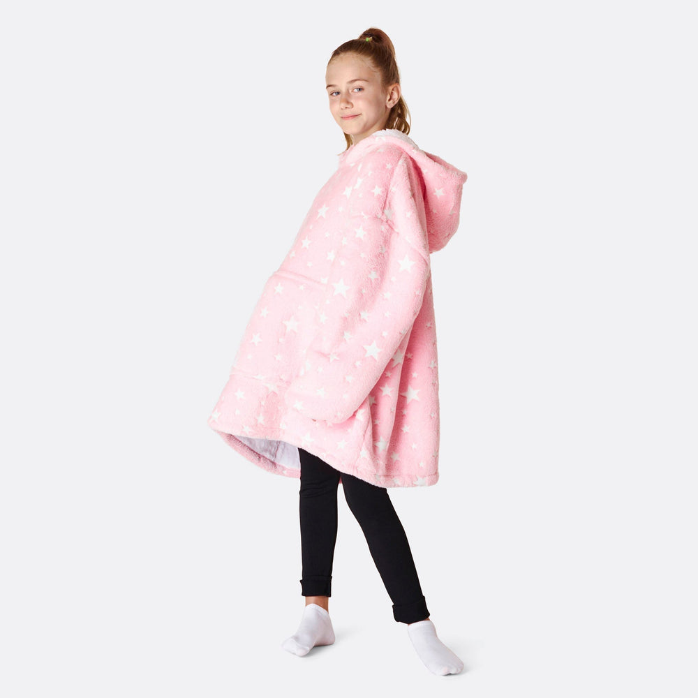 Pinke Sterne HappyHoodie Kinder