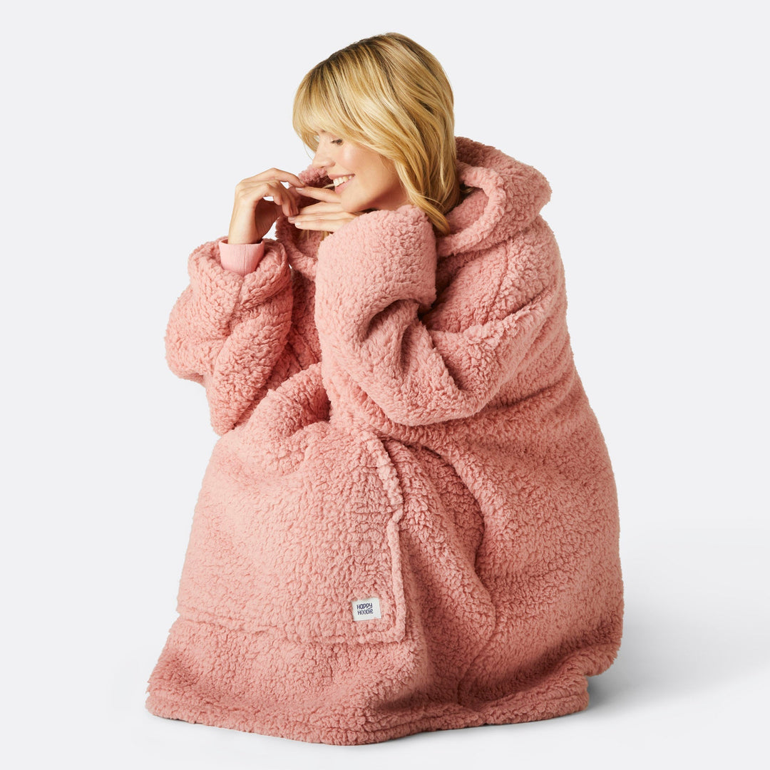 Pinker Sherpa HappyHoodie