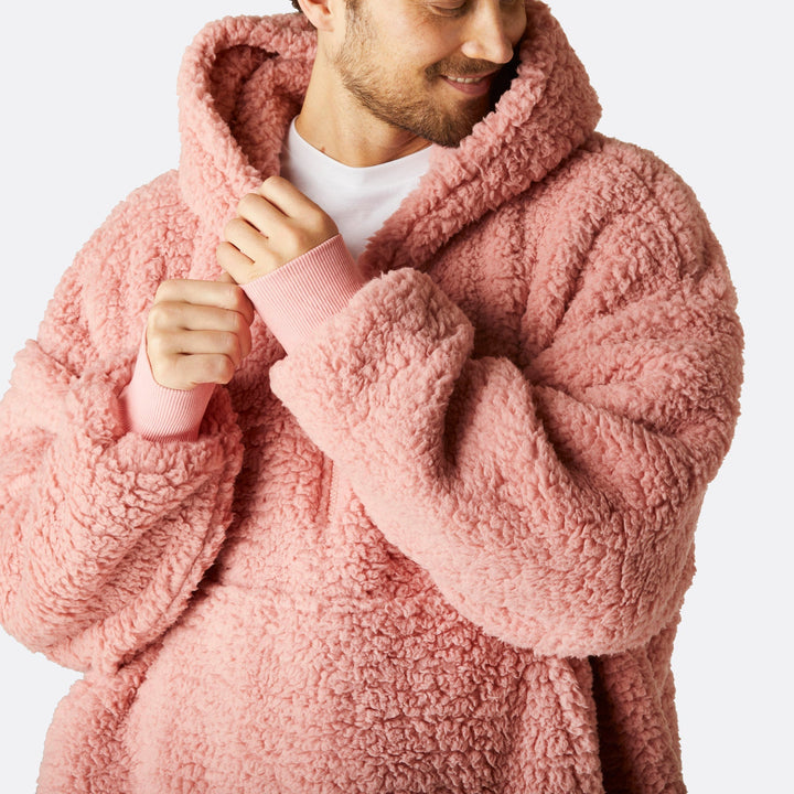 Pinker Sherpa HappyHoodie