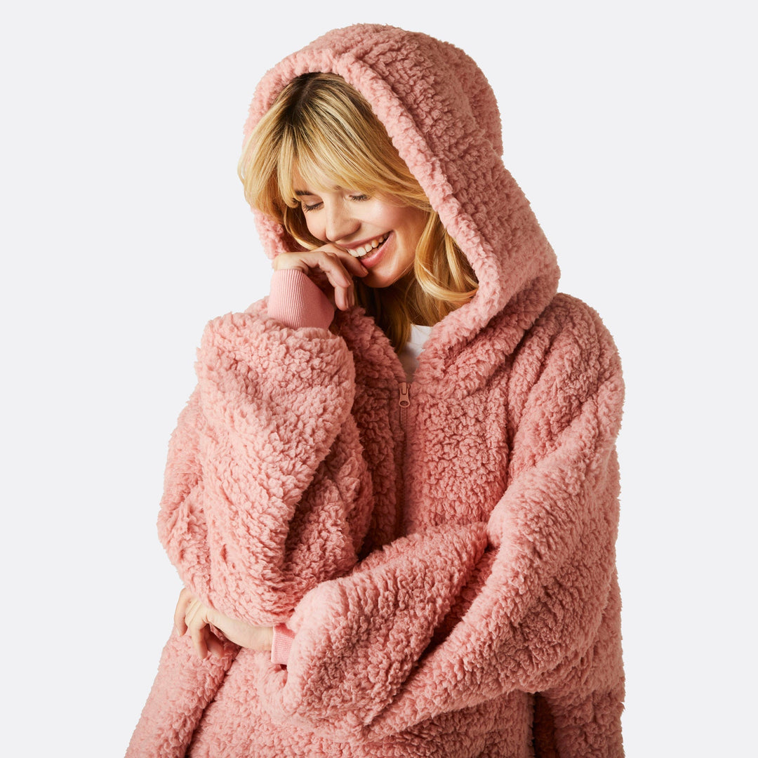 Pinker Sherpa HappyHoodie