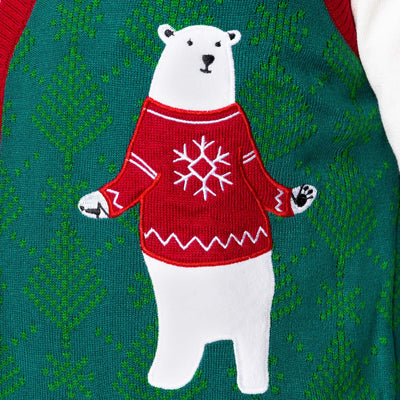 Polarbär Weihnachtsweste Herren