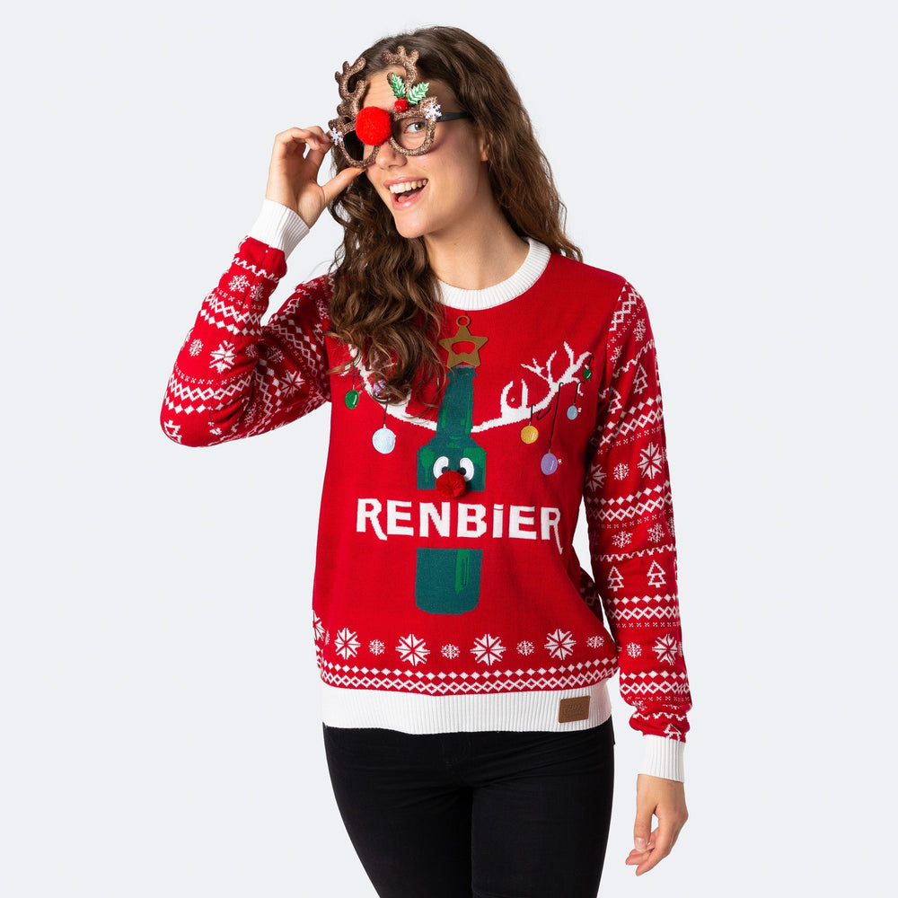 Renbier Weihnachtspullover Damen