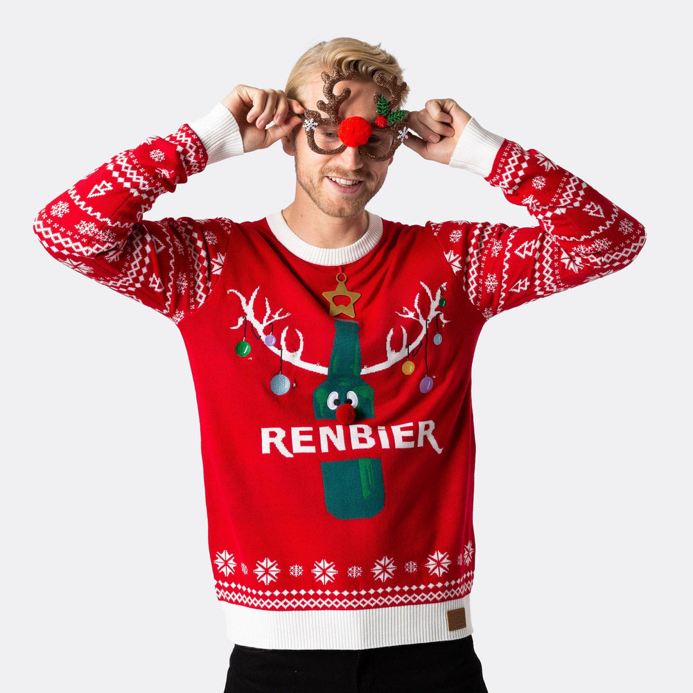 Renbier Weihnachtspullover Herren