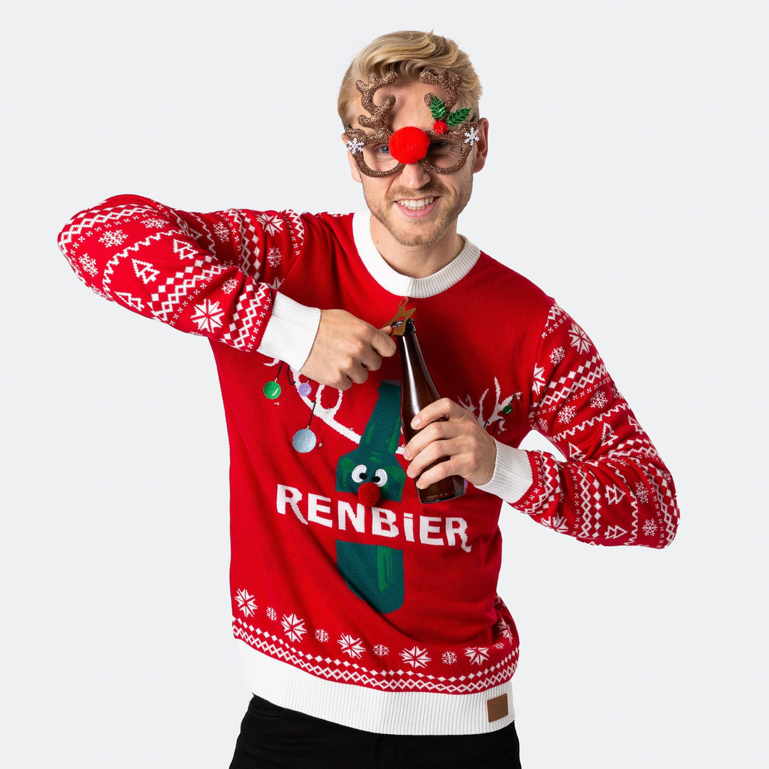 Renbier Weihnachtspullover Herren