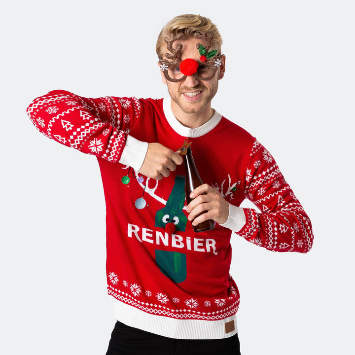 Renbier Weihnachtspullover Herren