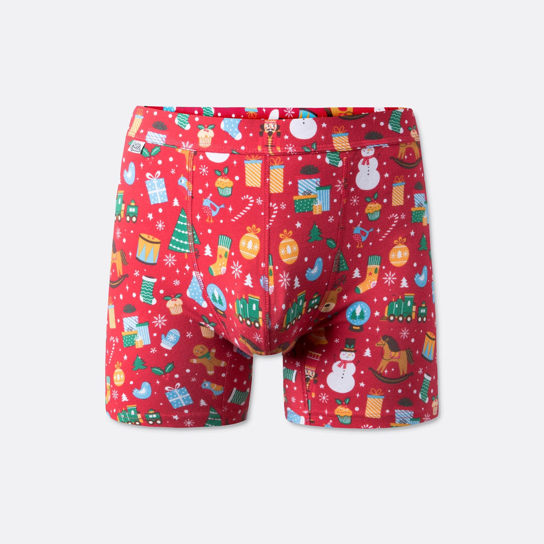 Rote Weihnachtstraum Boxershorts